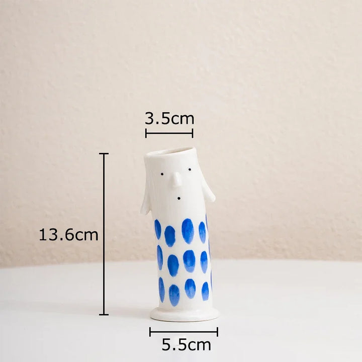 Lovely Cartoon Figures Keramikk vase | Luvikno