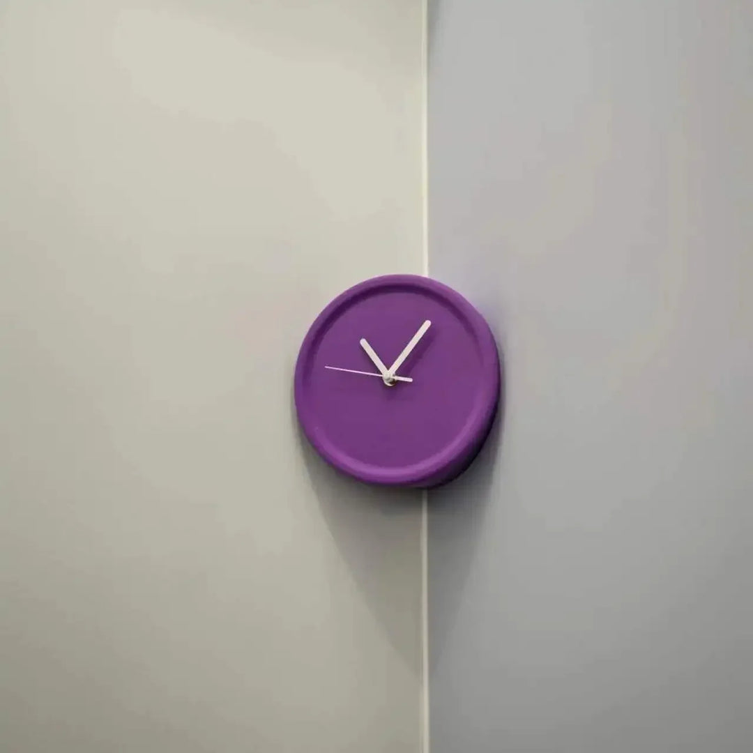 SilentCorner Klokke - Stilig Stille Veggklokke uten Boring Luvikno
