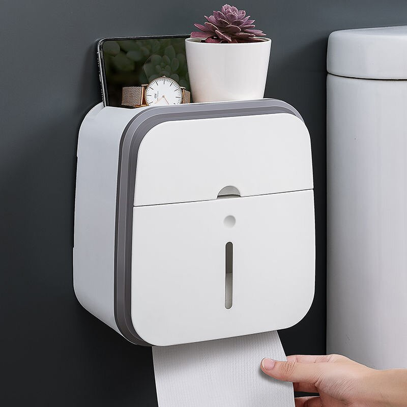 Vegghengt baderomsorganisator Tissue Box Holder | Luvikno