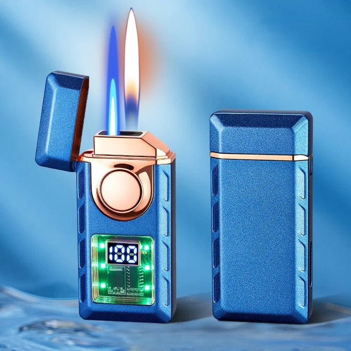 Stemmeaktivert USB Fargerik Dobbel Flamme Lighter | Luvikno