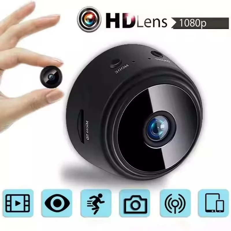 Mini 1080p HD trådløst sikkerhetskamera med nattsyn og lyd Luvikno