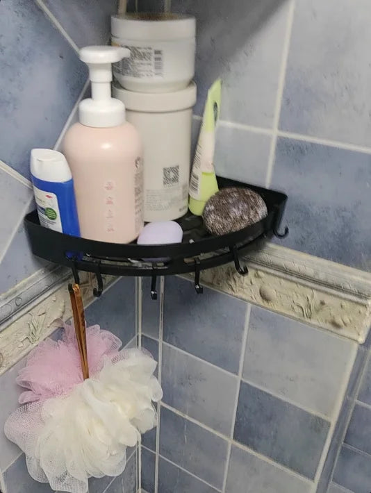 AQUAFIX Selvklisende Dusjorganisator – Sterkt klebende, bormulig & vanntett Luvikno