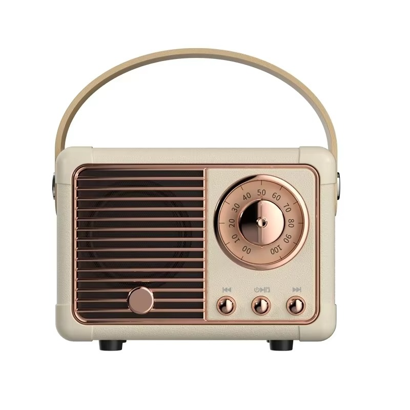 Vintage-style trådløs Bluetooth-høyttaler med subwoofer Luvikno