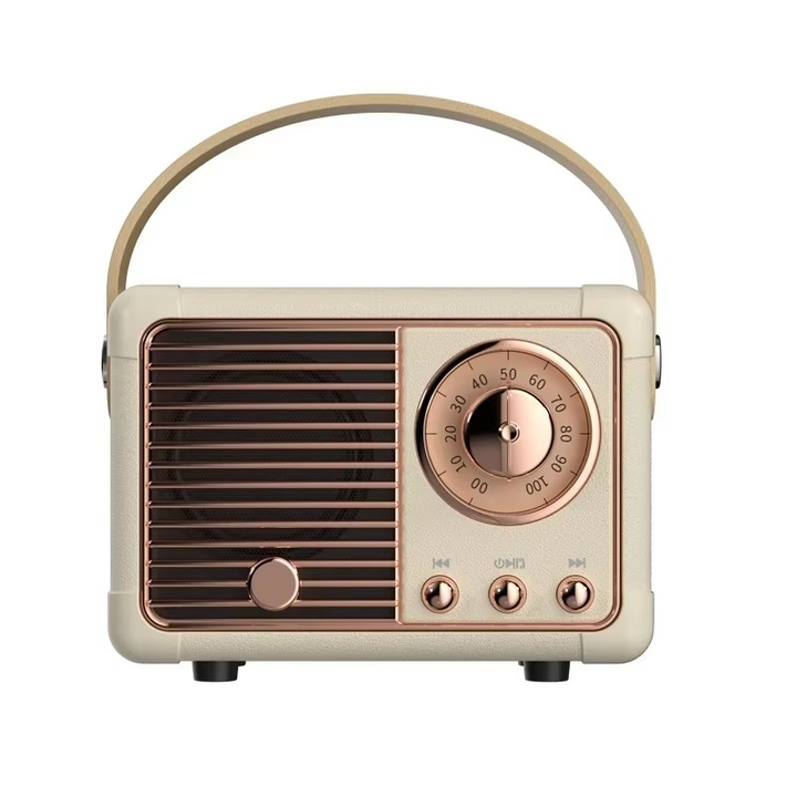 Vintage-style trådløs Bluetooth-høyttaler med subwoofer Luvikno