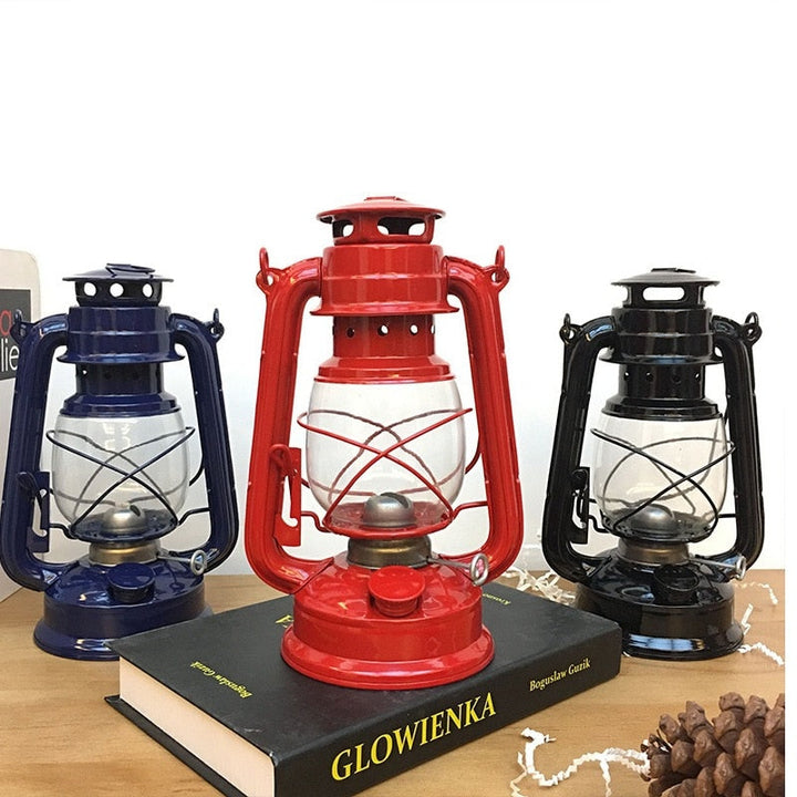 Nostalgisk Camping Side Utendørs Kerosene Lanterne Lampe | Luvikno