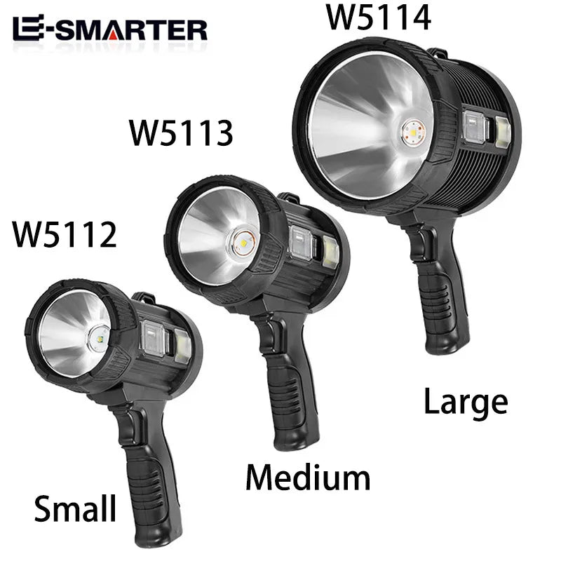 Luvikno | Spotlight LuminexPro 900K | 900,000 Lumen | 10,000 mAh Batteri | Sol- og USB-lading | IPX5 Vanntett
