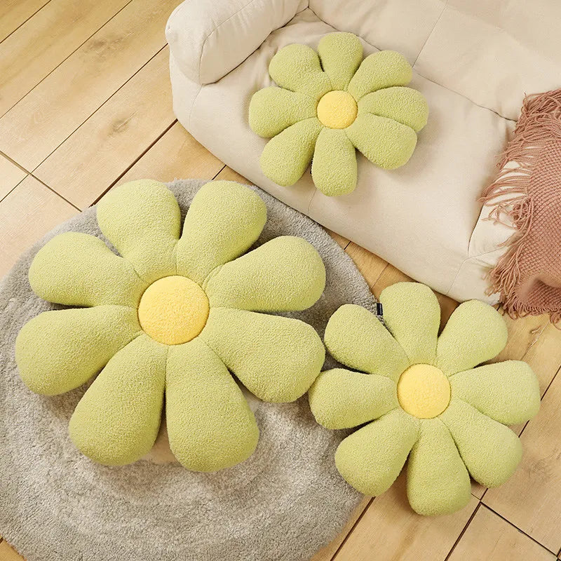 Boucle Plush Flower Cushion | Luvikno