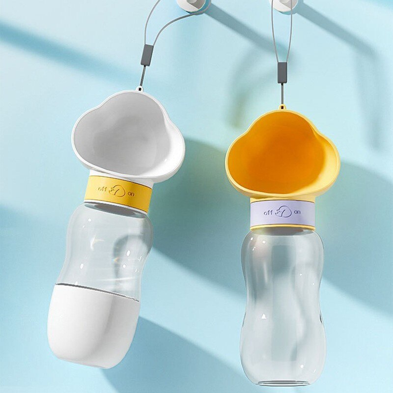 2in1 Smart Pet Portable Water Bottle Feeder | Luvikno