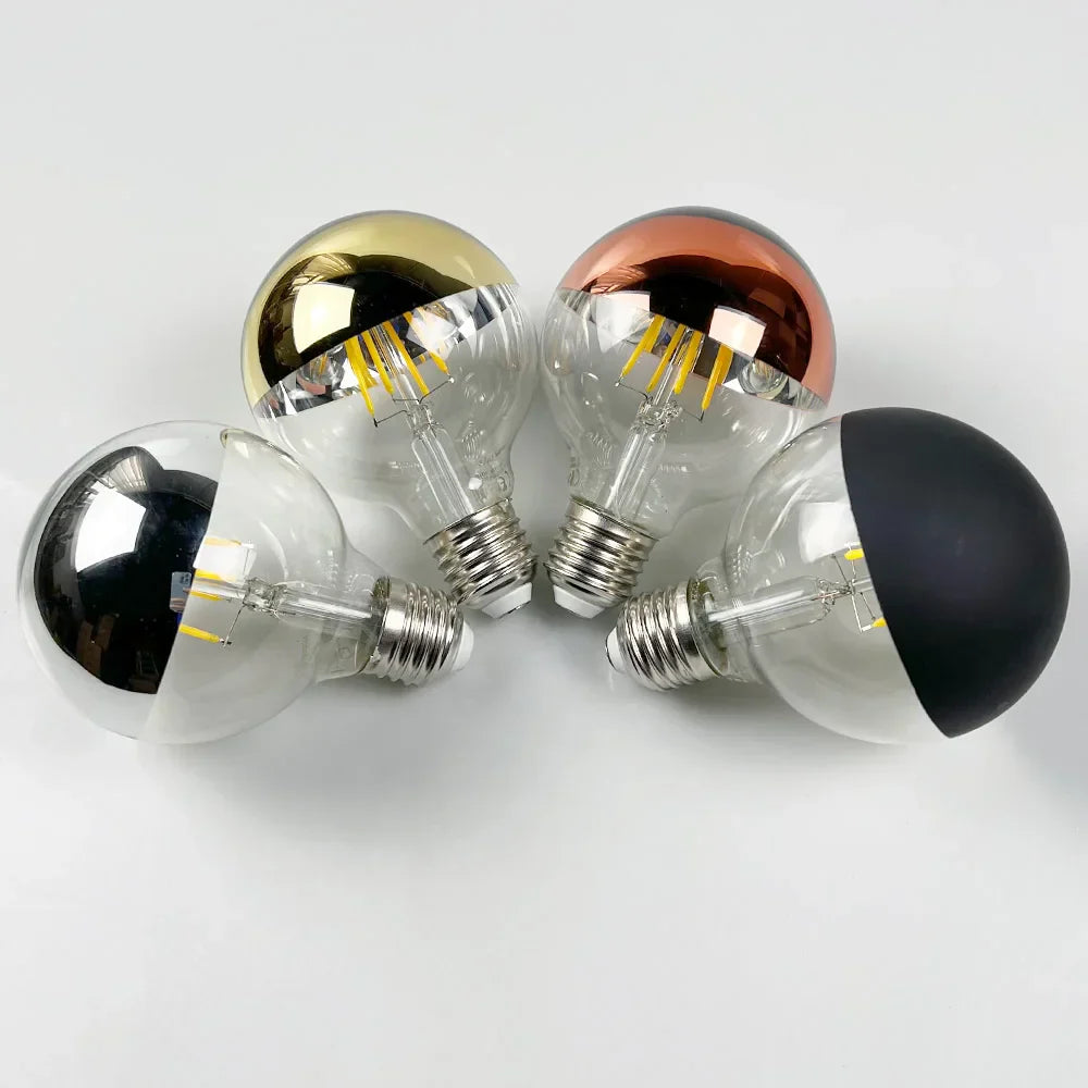 Vintage LED Lyspære – Retro Bordlampe med Trebase | Luvikno