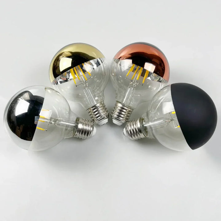 Vintage LED Lyspære – Retro Bordlampe med Trebase | Luvikno