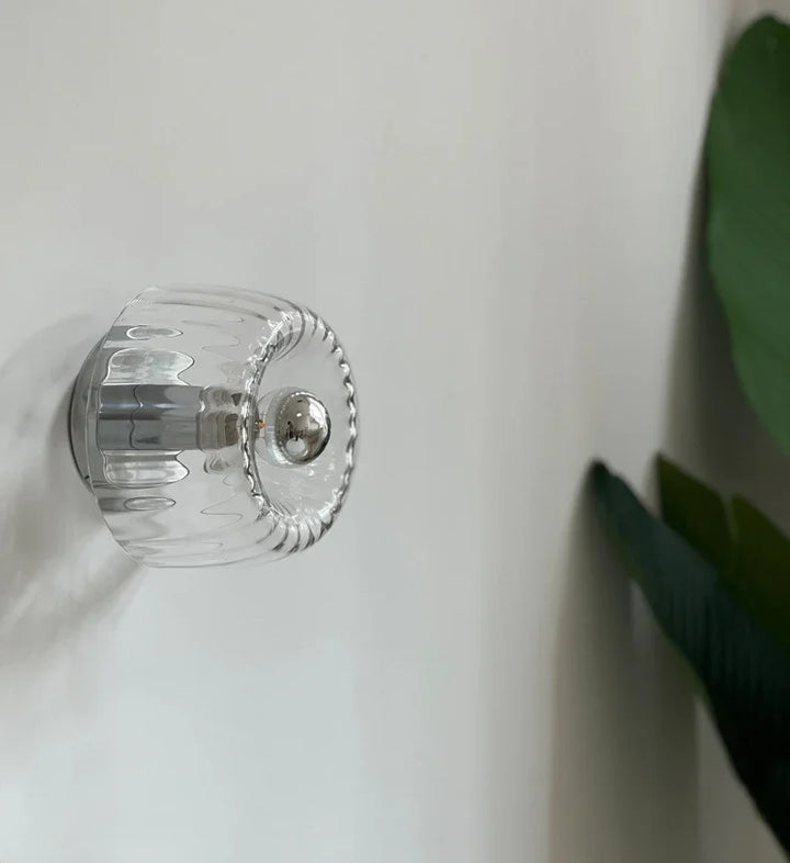 Skandinavisk Bauhaus Vegglampe laget av Glass, Moderne LED Vegglampe for Gang & Stue | Luvikno