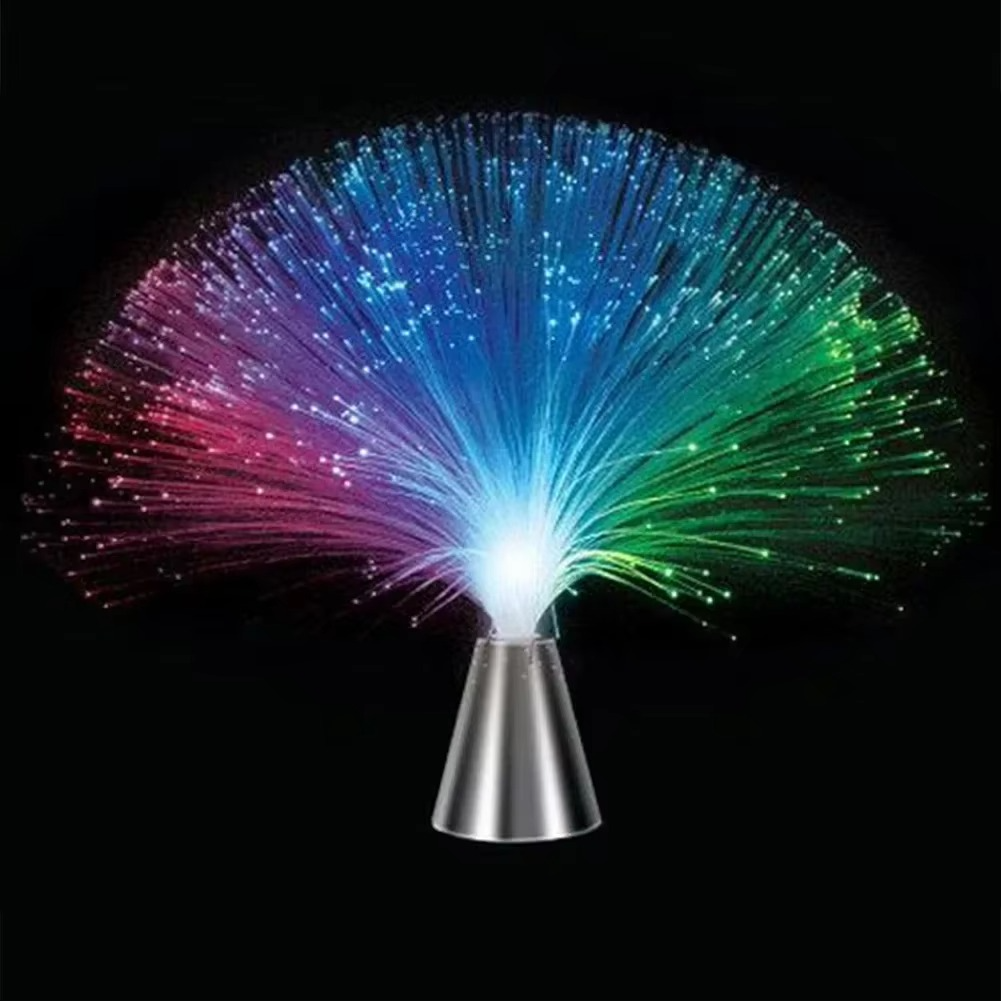 Flerfarget LED Fiber Optisk Stjernelys Lampe Luvikno