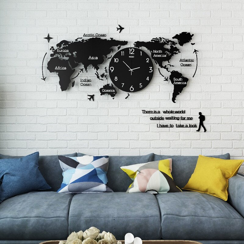 Luvikno | Artsy Time Unik Akryl 3D DIY Veggklokke