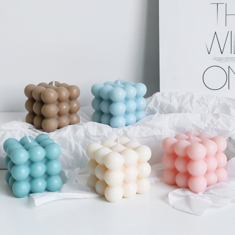 BubbleGlow Stearinlys - Trendy Stearinlys for Ditt Interiør Luvikno