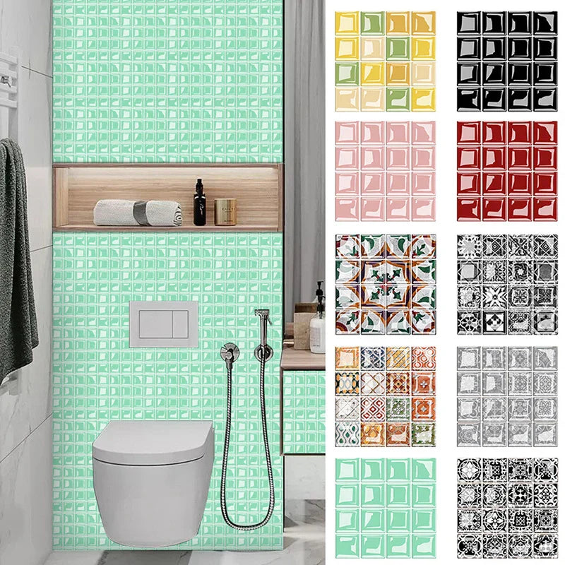 DecoMosaic 3D Mosaikkveggflisetiketter Luvikno