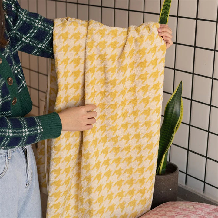 HoundLuxe Vintage Houndstooth Bomull Ansiktsklut Luvikno