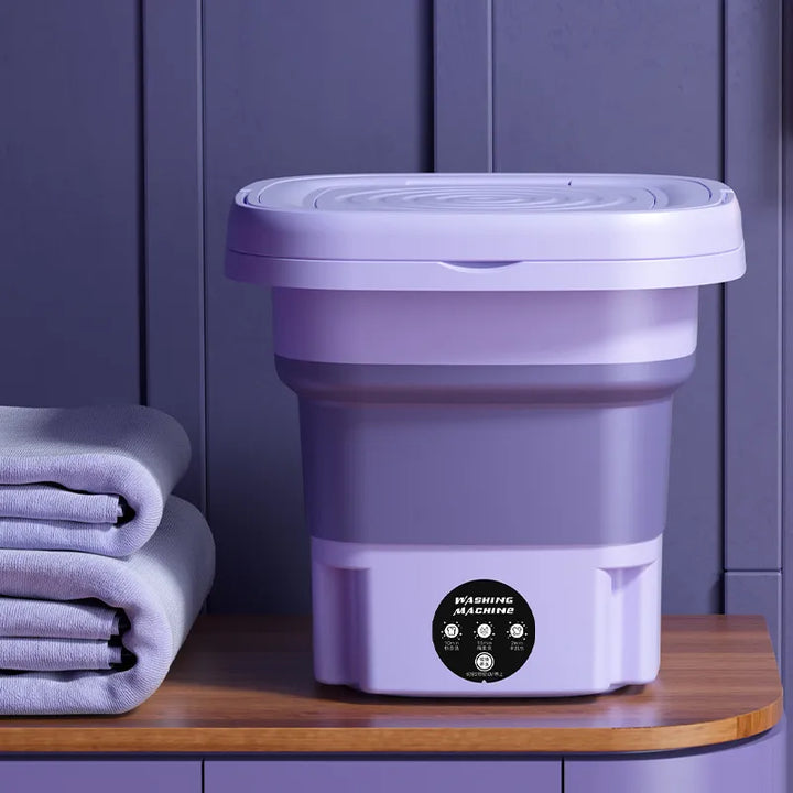 8L Bærbar Mini Sammenleggbar Vaskemaskin