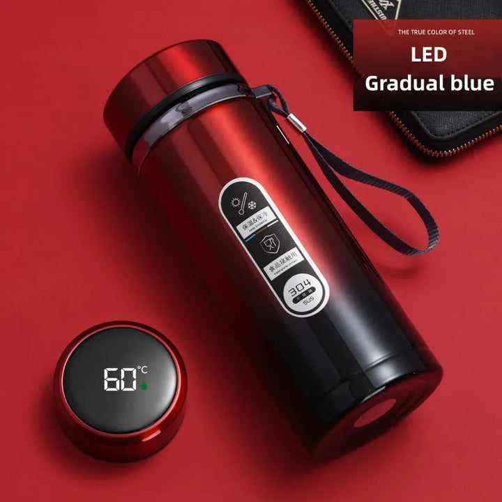 TempraBottle – Smart Termosflaske med LED Temperaturskjerm (800ml–1L) | Luvikno