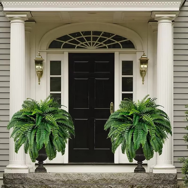 UV-Resistant Livlike Boston Fern for Utendørs- og Innendørsdekor Luvikno