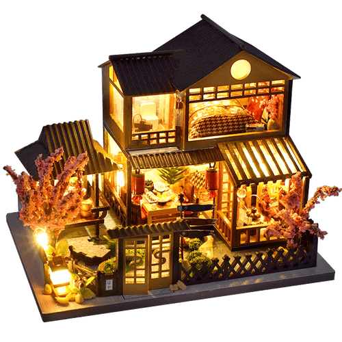 Miniatyr DIY japanske bygge leker kit | Luvikno