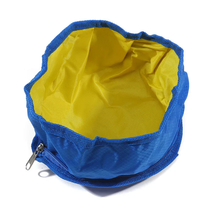 Luvikno | Sammenleggbar Bolle Nomadoo FoldBowl | Bærbar Fôr- og Vannbolle for Hunder & Katter | Utendørs Reisebolle laget av Oxford-stoff | Ø 19 cm