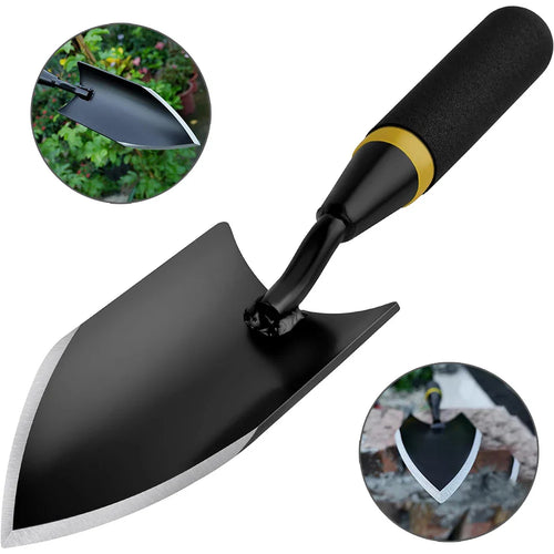 Luvikno | TerraGrip Hage spade | Ekstra Robust & Ergonomisk | Sømløst Sveiset | For Harde Jordsmonn & Røtter
