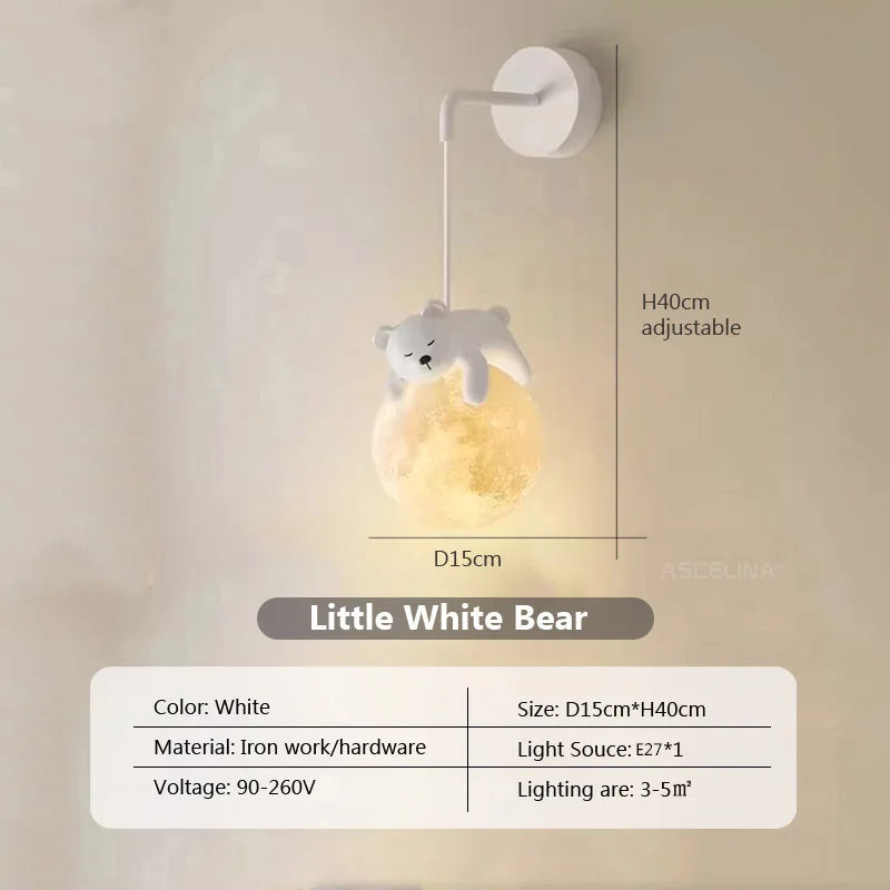 MoonGlow Light - Stilfulle LED Vegglampe for Rom Luvikno
