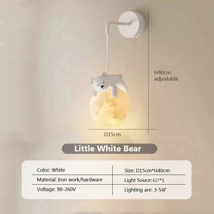 MoonGlow Light - Stilfulle LED Vegglampe for Rom Luvikno