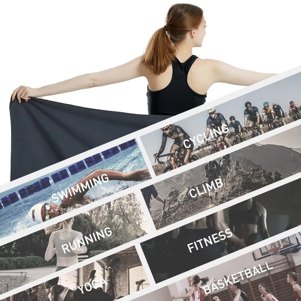 Hurtigtørkende Mikrofiberhåndkle for Reise, Sport, Trening, Strand og Yoga Luvikno