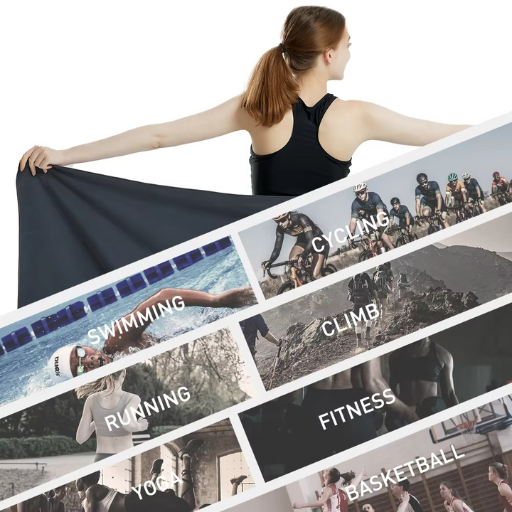 Hurtigtørkende Mikrofiberhåndkle for Reise, Sport, Trening, Strand og Yoga Luvikno