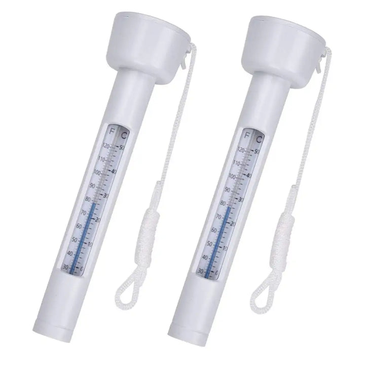 Luvikno | THERMAVIA Bassengtermometer | Flytende vanntemperaturmåler 0–50 °C | For basseng, boblebad, spa & termalbad | Vanntett & lett å lese