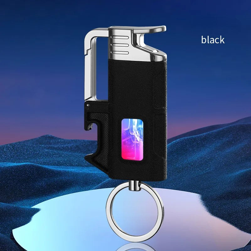 Moderne Vindresistente Metall Flaskeåpner Nøkkelring Lighter | Luvikno