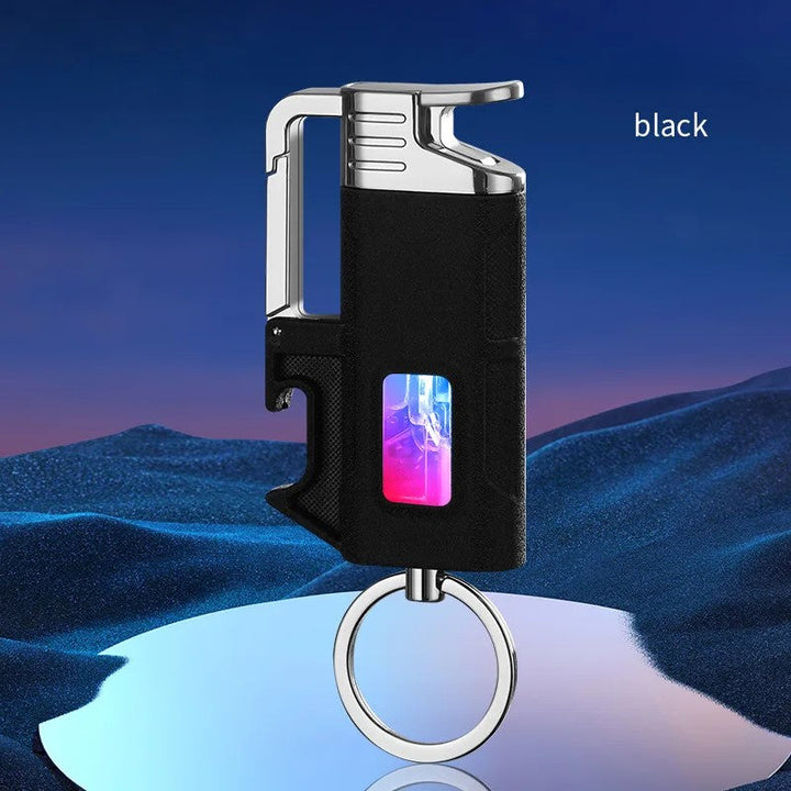 Moderne Vindresistente Metall Flaskeåpner Nøkkelring Lighter | Luvikno