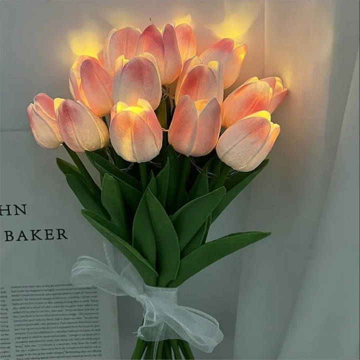 TulipGlow - Bærbar LED Tulip Nattlys Luvikno