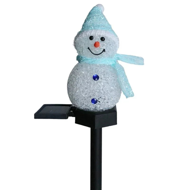 Solcel-drevet Snømann Lampe - SolarSnow | Luvikno
