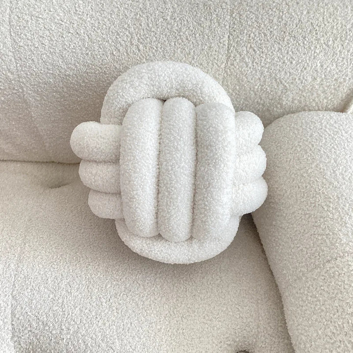Nordic Bouclé Abstrakt Putefor – Minimalistisk Plysjpute | Luvikno
