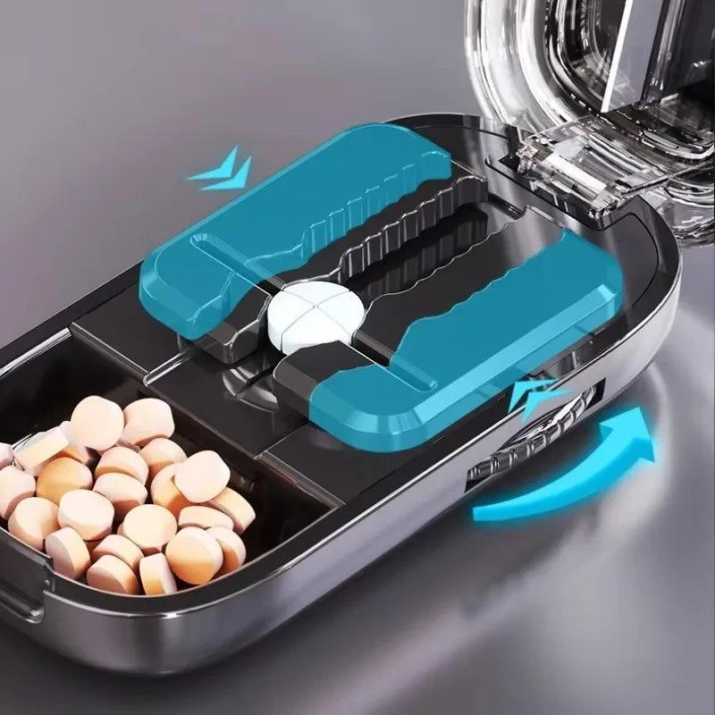 Pocket Size Dustproof Pill Cutter Organizer | Luvikno
