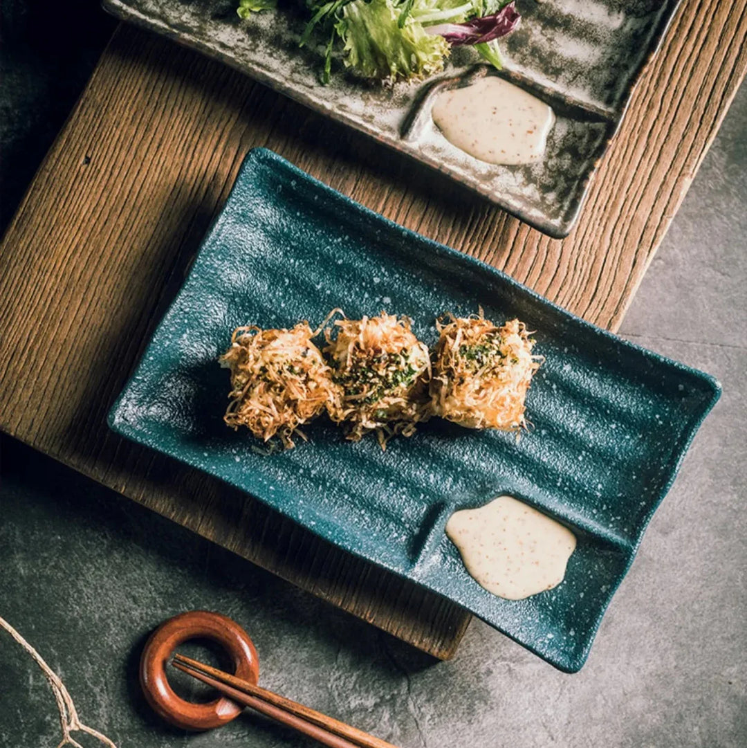 Håndverks keramiske sushi tallerkener Luvikno