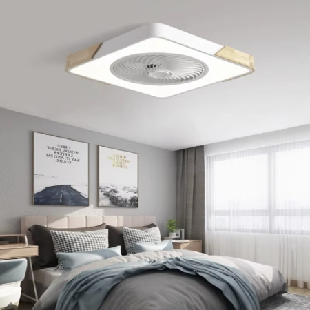 Ultra-Tynn Nordisk-Inspirert Firkantet Takvifte Lampe Luvikno