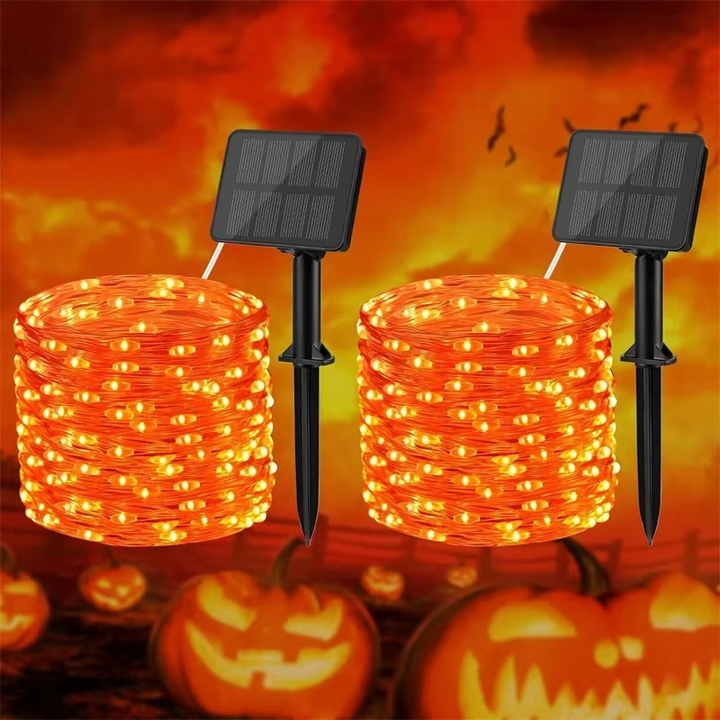 Fortryllet Solar LED Hagebelysning – Kobbertråd Luvikno