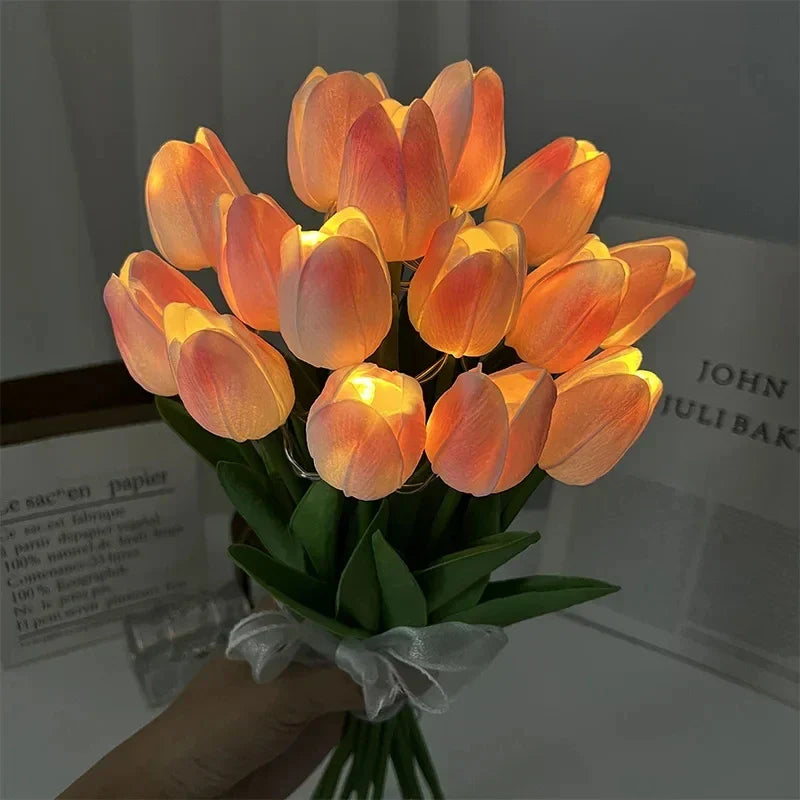 TulipGlow - Bærbar LED Tulip Nattlys Luvikno
