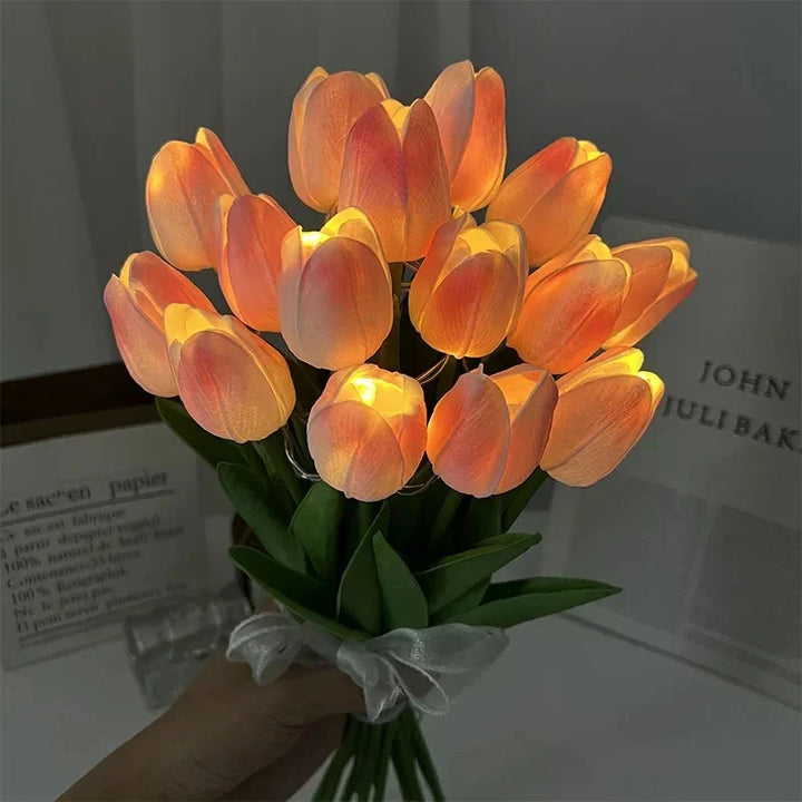 TulipGlow - Bærbar LED Tulip Nattlys Luvikno