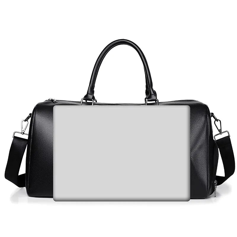 Luvikno | Reiseveske Ravemo Roadster | Retro sportveske laget av vanntett PU | 44×33×21 cm | For korte turer, trening & motorsykkelkjøring
