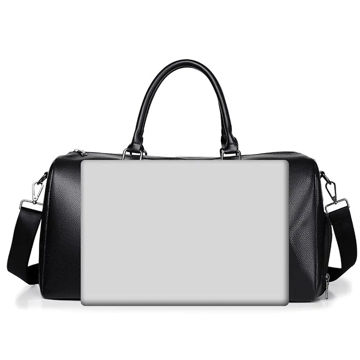 Luvikno | Reiseveske Ravemo Roadster | Retro sportveske laget av vanntett PU | 44×33×21 cm | For korte turer, trening & motorsykkelkjøring