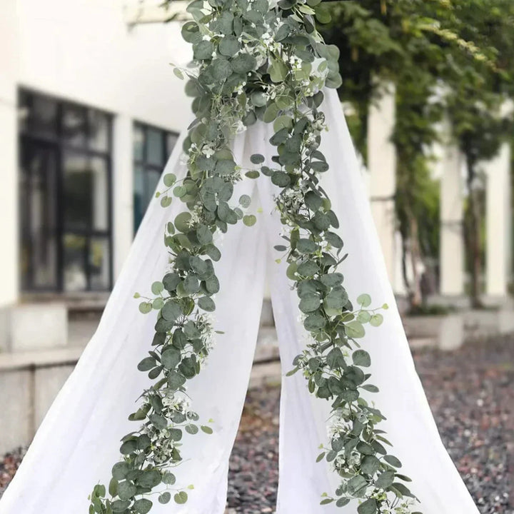 Luvikno | Garland - EvaGreen - Kunstig Eucalyptus - 2-delt Sett