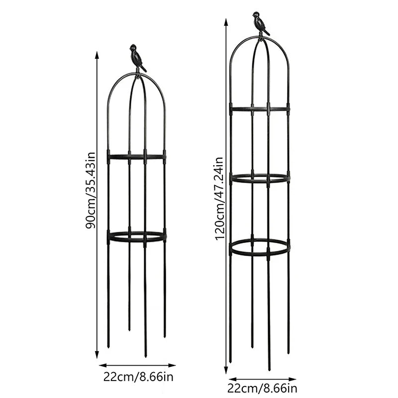 Luvikno | GrowArc Hage | Plante klatrehjelp laget av fiberglass | Stabilt & værbestandig | For klatreplanter & grønnsaker