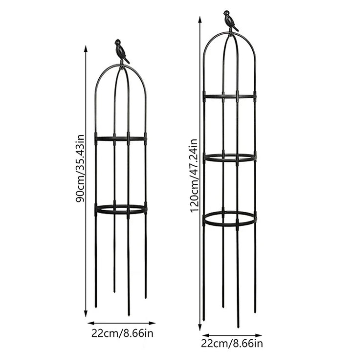 Luvikno | GrowArc Hage | Plante klatrehjelp laget av fiberglass | Stabilt & værbestandig | For klatreplanter & grønnsaker