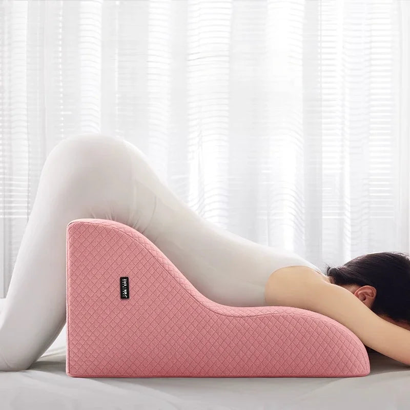 Multi-Vinkel Ryggstøtte Minneskum Ergonomisk Puter | Luvikno