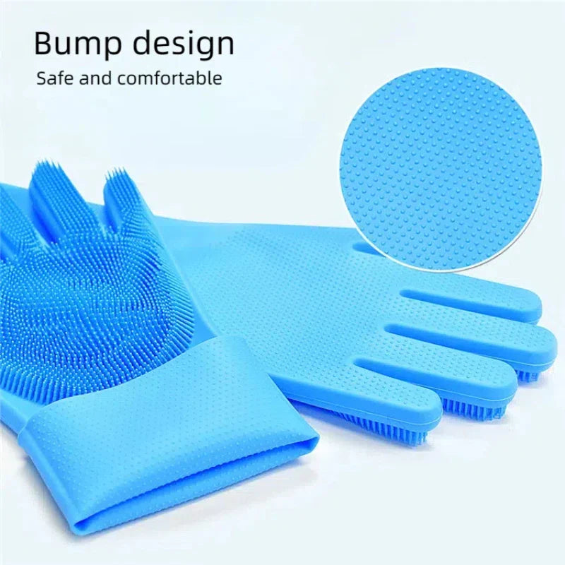 Luvikno | FELISPA SoftTouch Silikon Badehansker for Katter | Myk Pelspleie & Massasje | Sjampo Børste for Kjæledyr | 35×16 cm