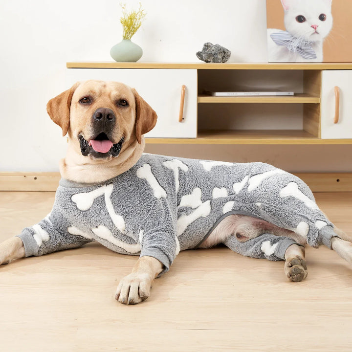 Varmere Hundepysjamas for vinteren fluffy og stretchable Luvikno